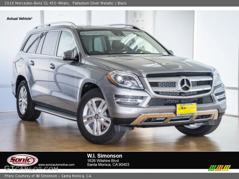 Palladium Silver Metallic / Black 2016 Mercedes-Benz GL 450 4Matic