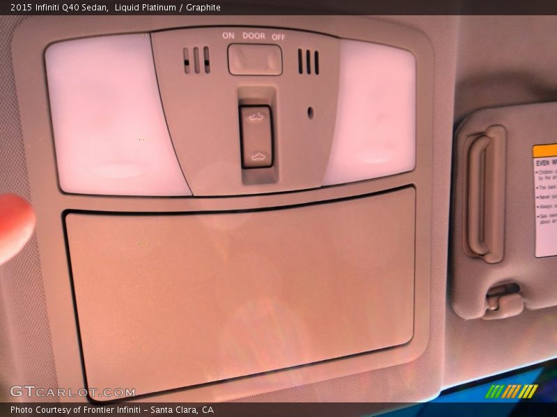 Liquid Platinum / Graphite 2015 Infiniti Q40 Sedan