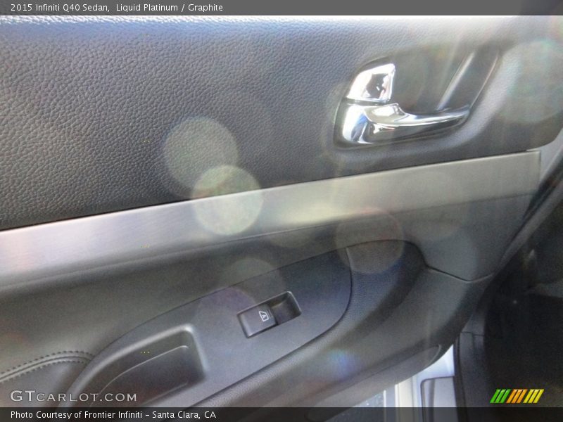 Liquid Platinum / Graphite 2015 Infiniti Q40 Sedan