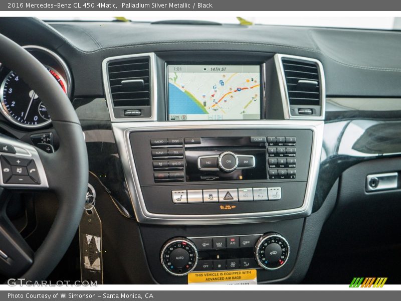 Palladium Silver Metallic / Black 2016 Mercedes-Benz GL 450 4Matic
