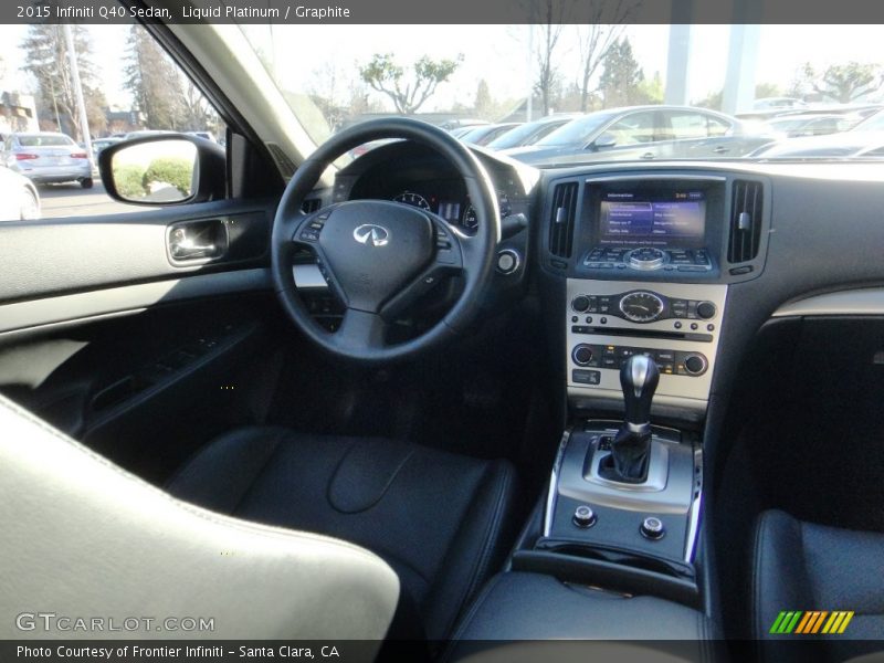 Liquid Platinum / Graphite 2015 Infiniti Q40 Sedan