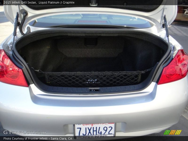 Liquid Platinum / Graphite 2015 Infiniti Q40 Sedan