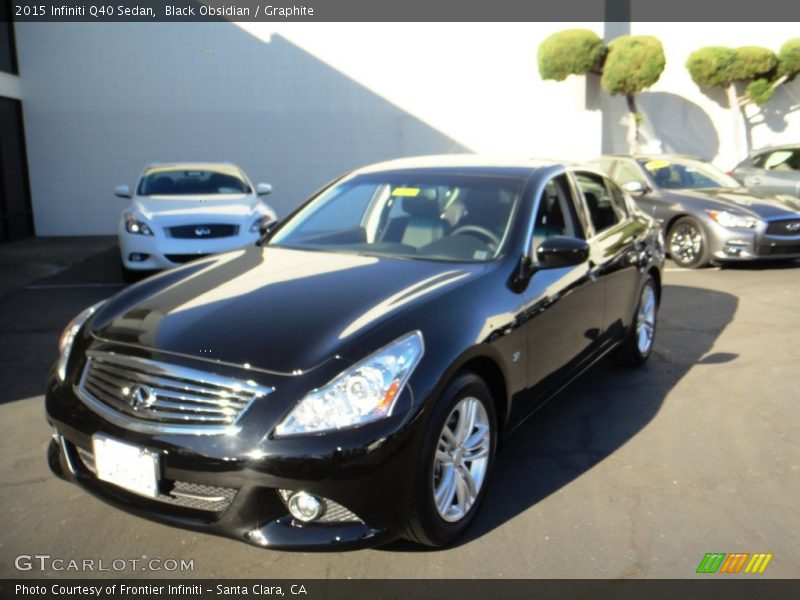 Black Obsidian / Graphite 2015 Infiniti Q40 Sedan