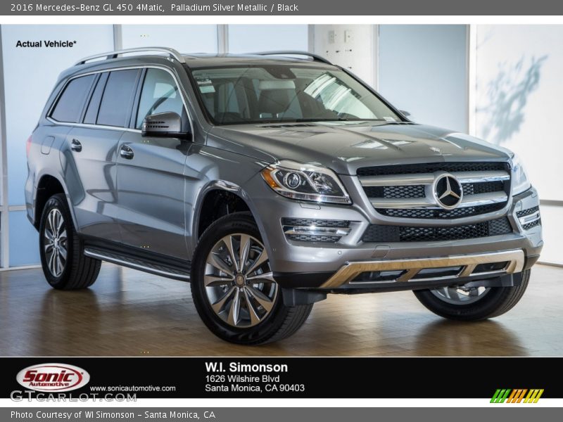 Palladium Silver Metallic / Black 2016 Mercedes-Benz GL 450 4Matic