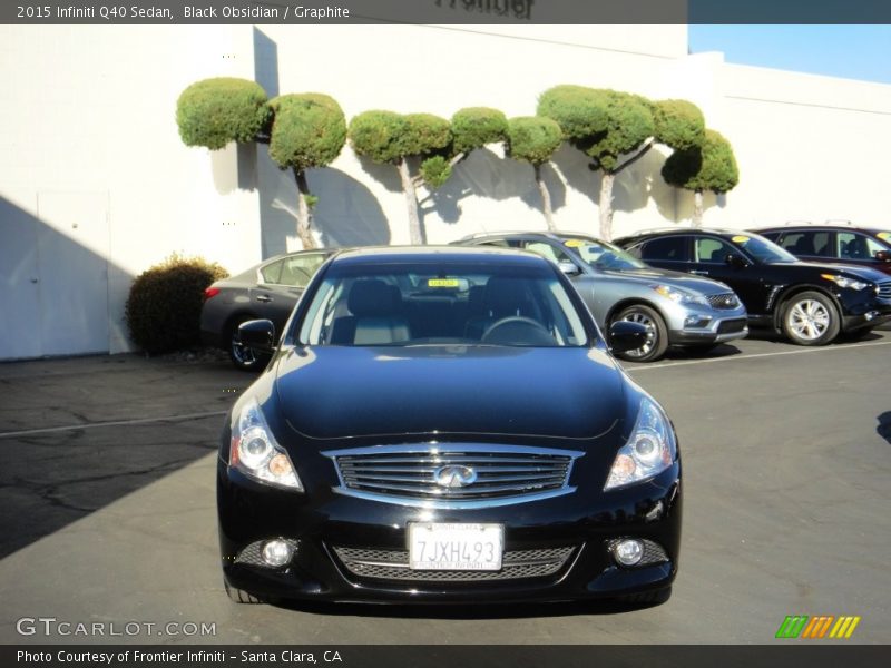 Black Obsidian / Graphite 2015 Infiniti Q40 Sedan