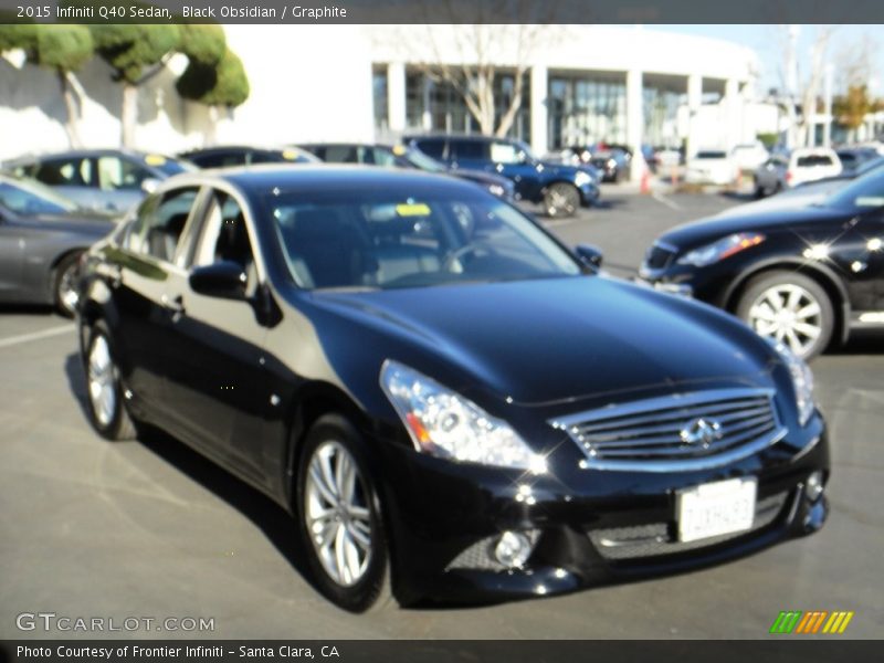 Black Obsidian / Graphite 2015 Infiniti Q40 Sedan