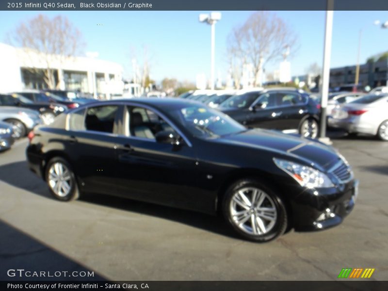 Black Obsidian / Graphite 2015 Infiniti Q40 Sedan