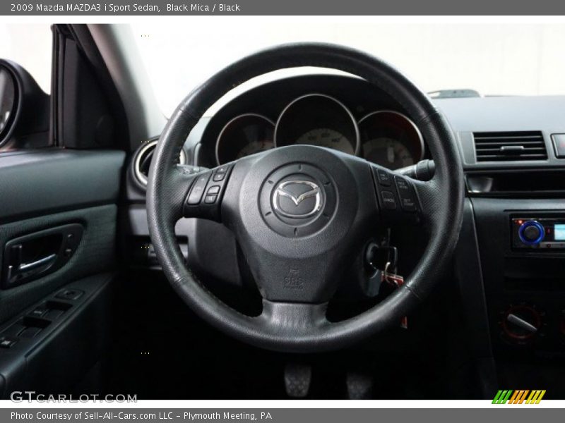 Black Mica / Black 2009 Mazda MAZDA3 i Sport Sedan