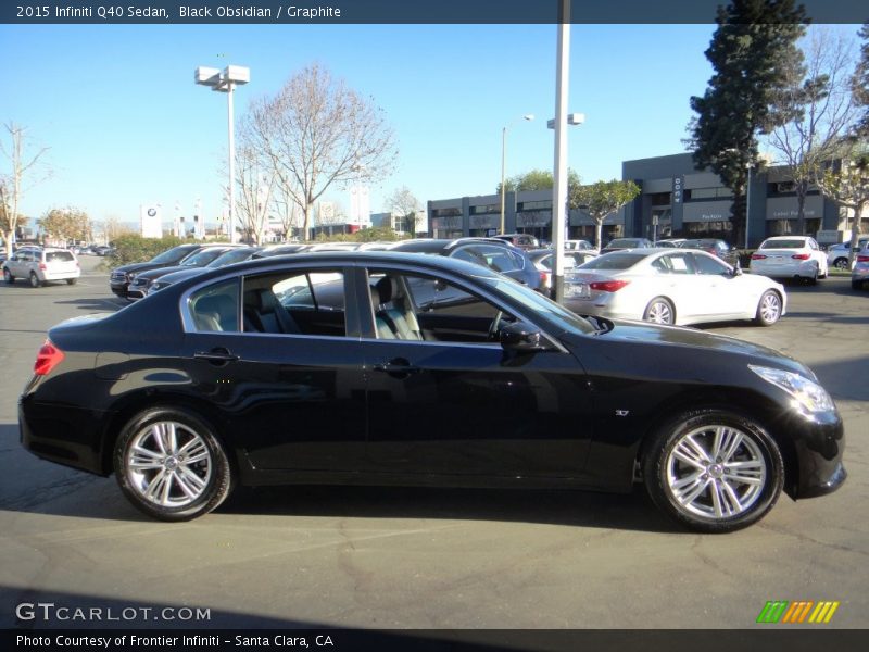 Black Obsidian / Graphite 2015 Infiniti Q40 Sedan