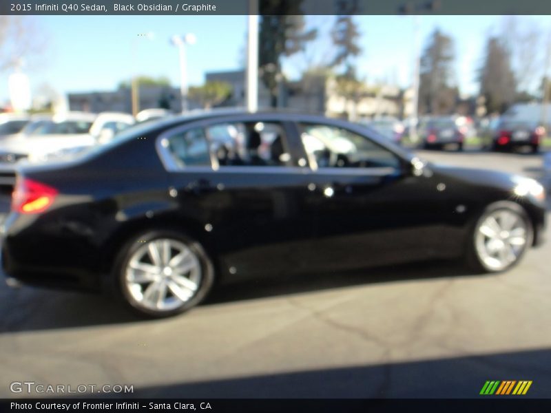 Black Obsidian / Graphite 2015 Infiniti Q40 Sedan