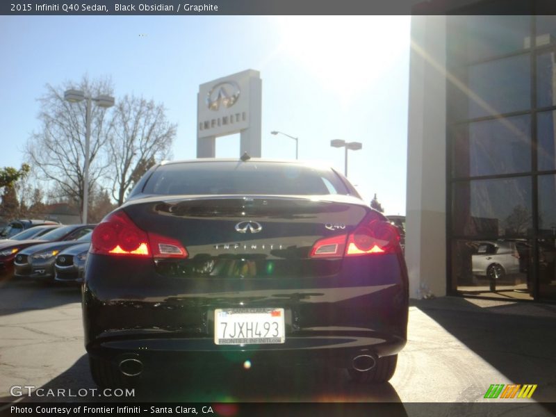 Black Obsidian / Graphite 2015 Infiniti Q40 Sedan