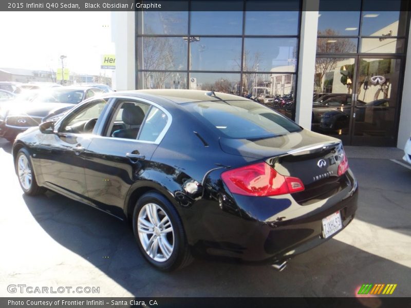 Black Obsidian / Graphite 2015 Infiniti Q40 Sedan