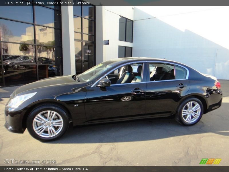 Black Obsidian / Graphite 2015 Infiniti Q40 Sedan