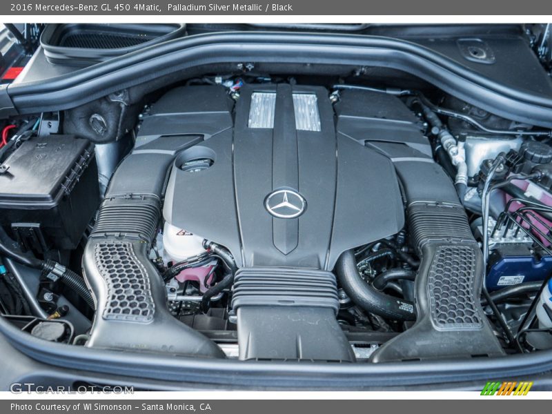 Palladium Silver Metallic / Black 2016 Mercedes-Benz GL 450 4Matic