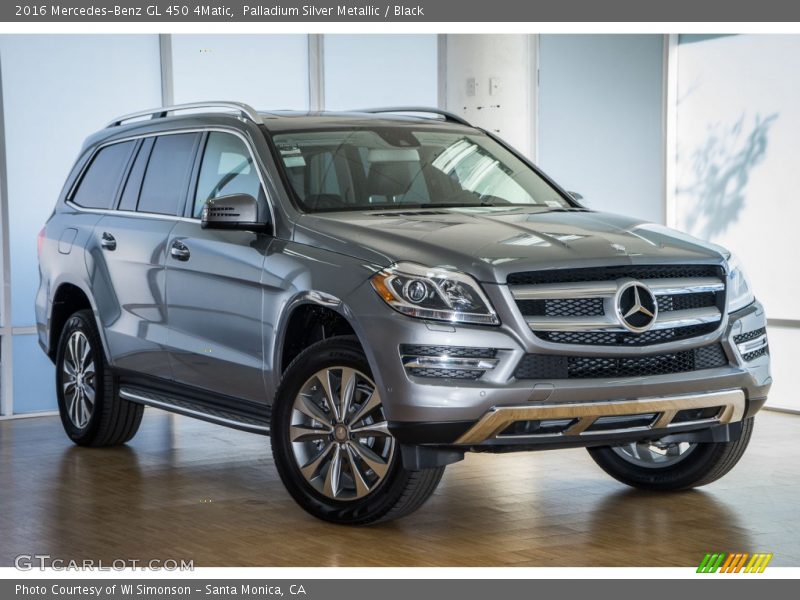 Palladium Silver Metallic / Black 2016 Mercedes-Benz GL 450 4Matic