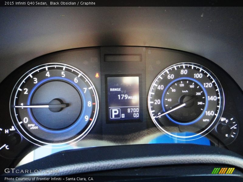 Black Obsidian / Graphite 2015 Infiniti Q40 Sedan