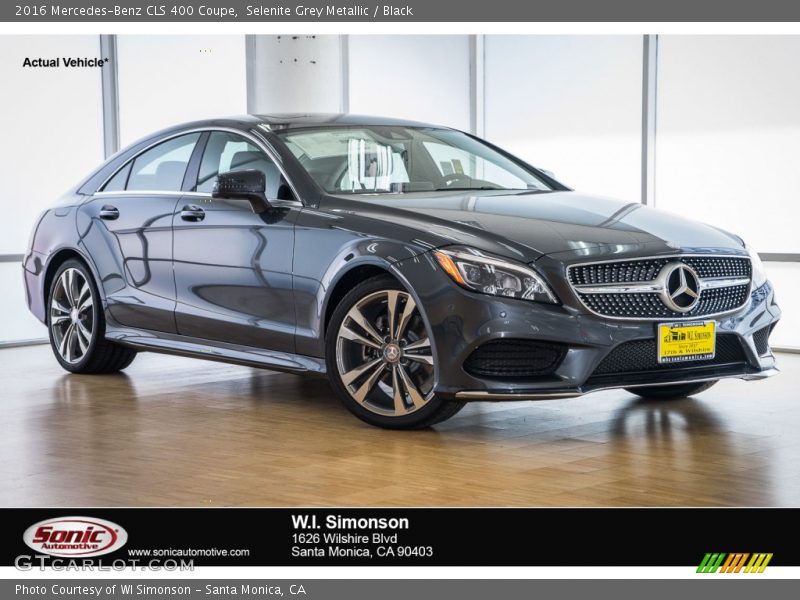 Selenite Grey Metallic / Black 2016 Mercedes-Benz CLS 400 Coupe