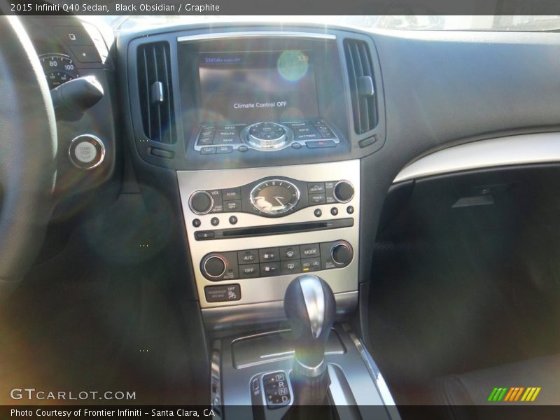 Black Obsidian / Graphite 2015 Infiniti Q40 Sedan