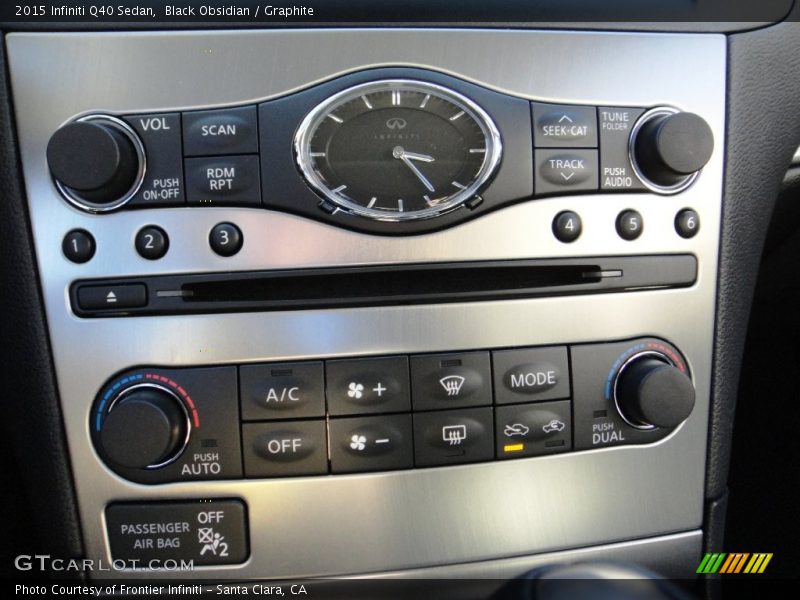Black Obsidian / Graphite 2015 Infiniti Q40 Sedan