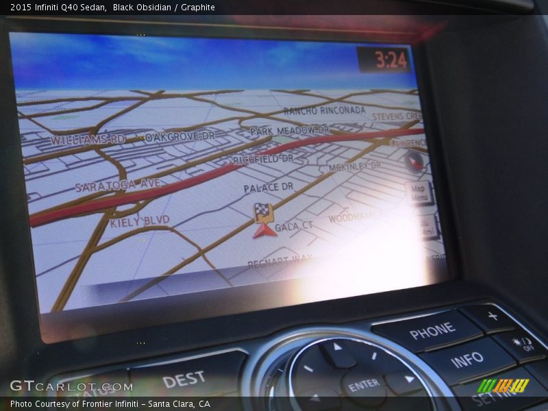 Black Obsidian / Graphite 2015 Infiniti Q40 Sedan