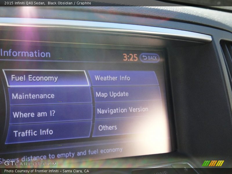 Black Obsidian / Graphite 2015 Infiniti Q40 Sedan