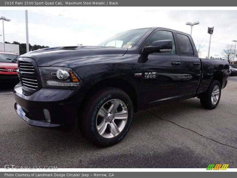 Maximum Steel Metallic / Black 2016 Ram 1500 Sport Quad Cab