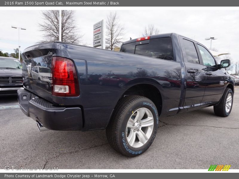 Maximum Steel Metallic / Black 2016 Ram 1500 Sport Quad Cab