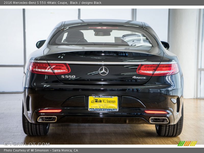 Black / designo Black 2016 Mercedes-Benz S 550 4Matic Coupe