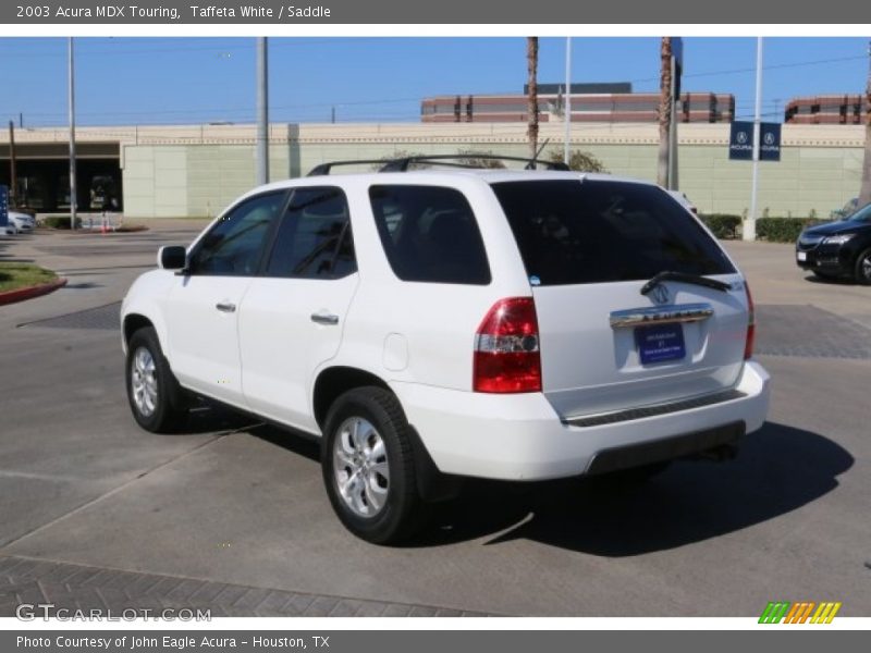 Taffeta White / Saddle 2003 Acura MDX Touring