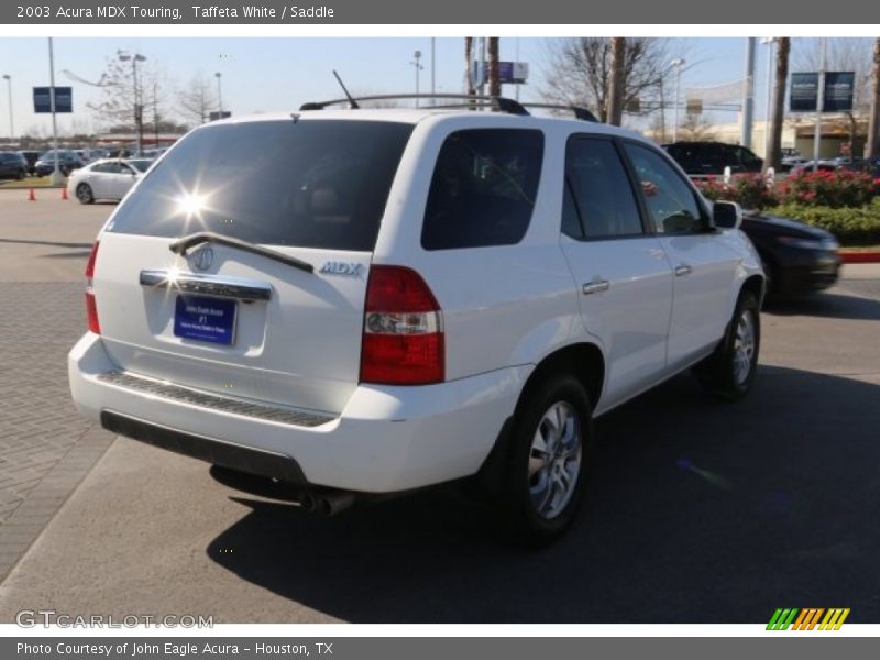 Taffeta White / Saddle 2003 Acura MDX Touring