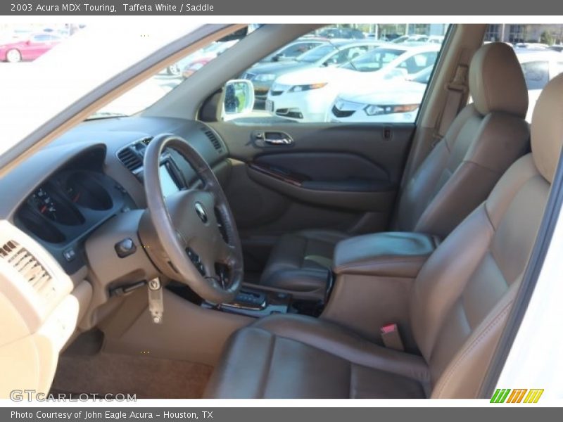 Taffeta White / Saddle 2003 Acura MDX Touring