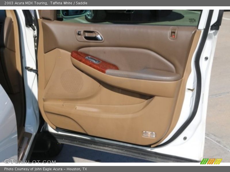 Taffeta White / Saddle 2003 Acura MDX Touring