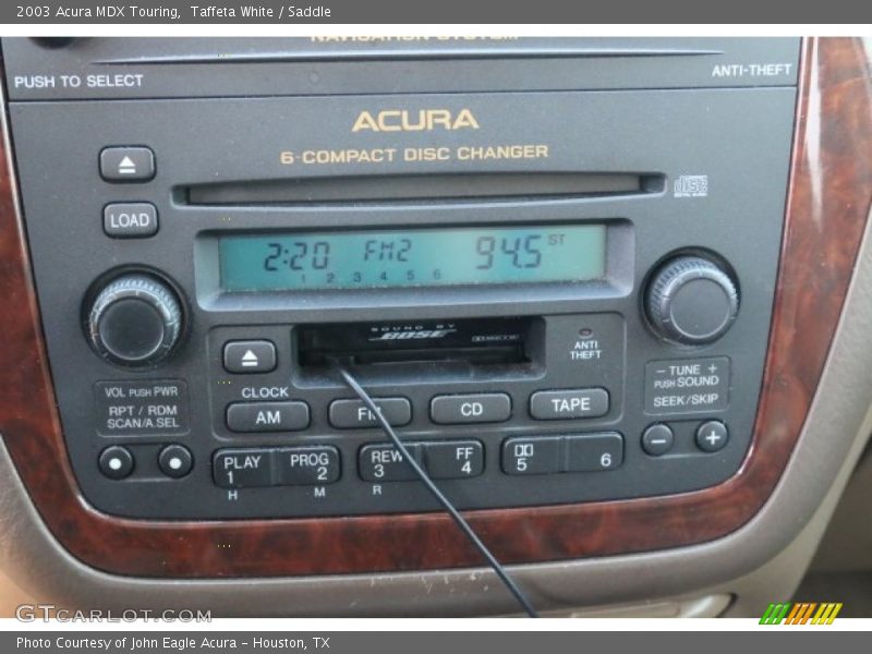 Taffeta White / Saddle 2003 Acura MDX Touring