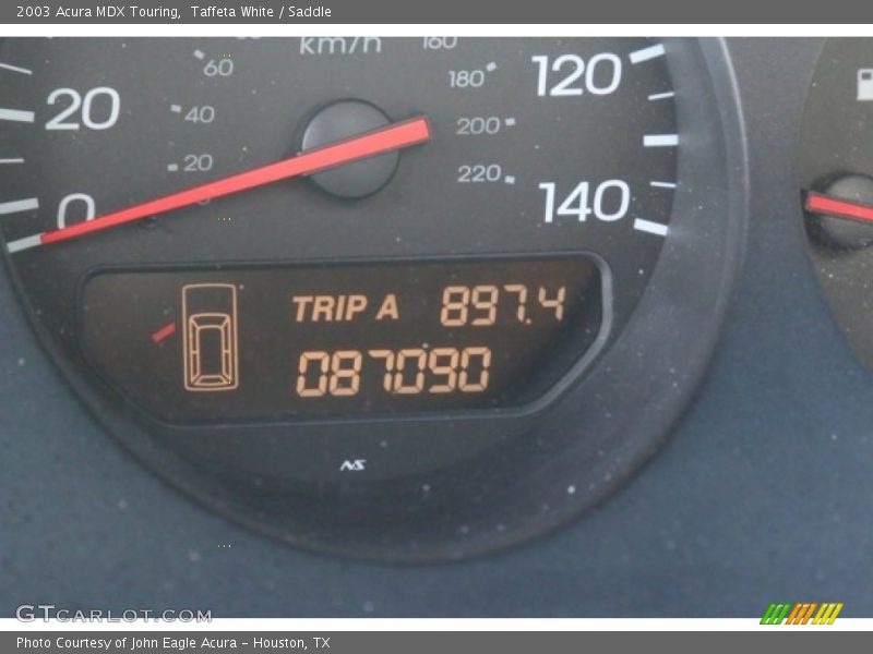 Taffeta White / Saddle 2003 Acura MDX Touring