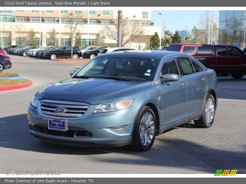 Steel Blue Metallic / Light Stone 2010 Ford Taurus Limited