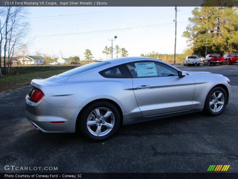 Ingot Silver Metallic / Ebony 2016 Ford Mustang V6 Coupe