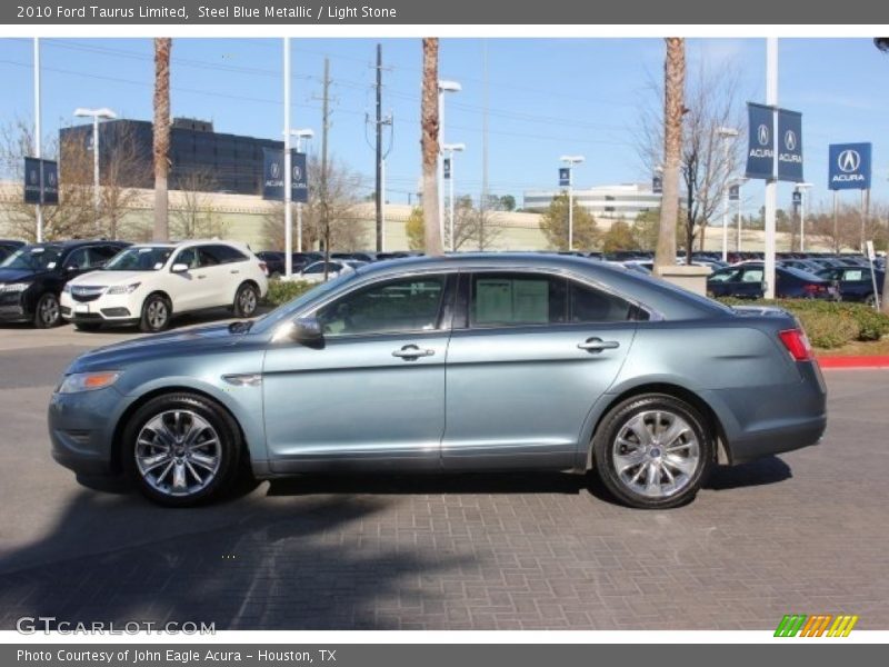 Steel Blue Metallic / Light Stone 2010 Ford Taurus Limited