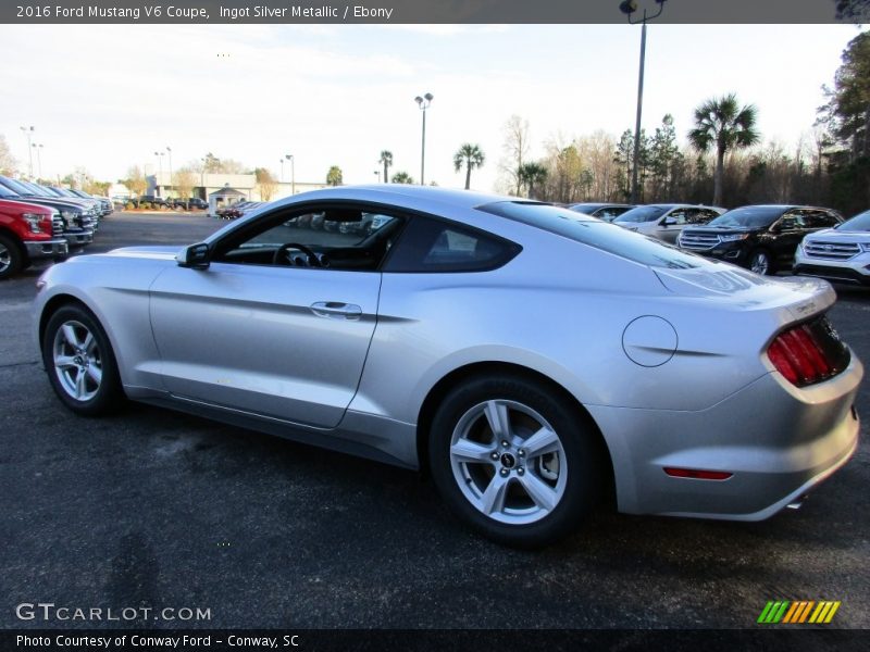 Ingot Silver Metallic / Ebony 2016 Ford Mustang V6 Coupe