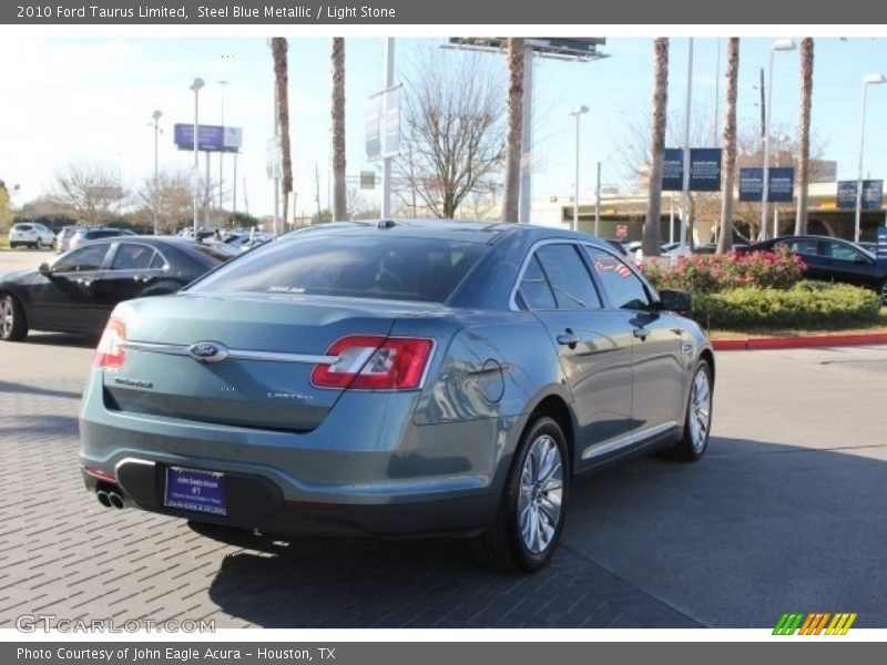 Steel Blue Metallic / Light Stone 2010 Ford Taurus Limited
