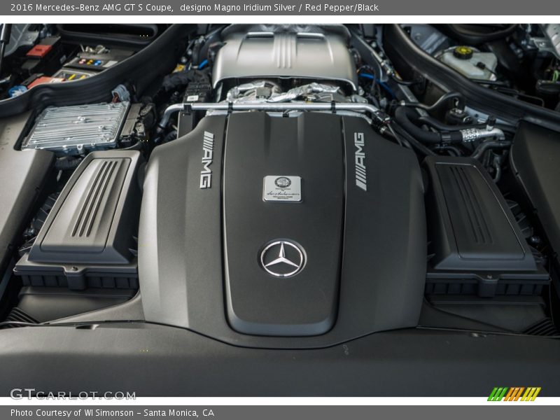  2016 AMG GT S Coupe Engine - 4.0 Liter AMG Twin-Turbocharged DOHC 32-Valve VVT V8