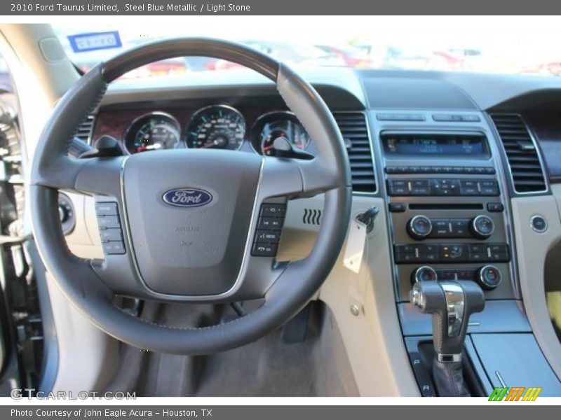 Steel Blue Metallic / Light Stone 2010 Ford Taurus Limited
