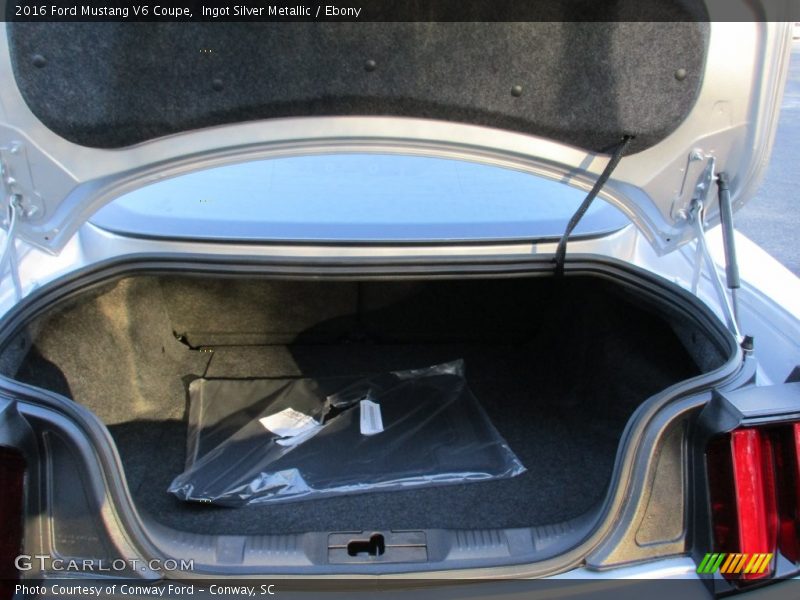 Ingot Silver Metallic / Ebony 2016 Ford Mustang V6 Coupe