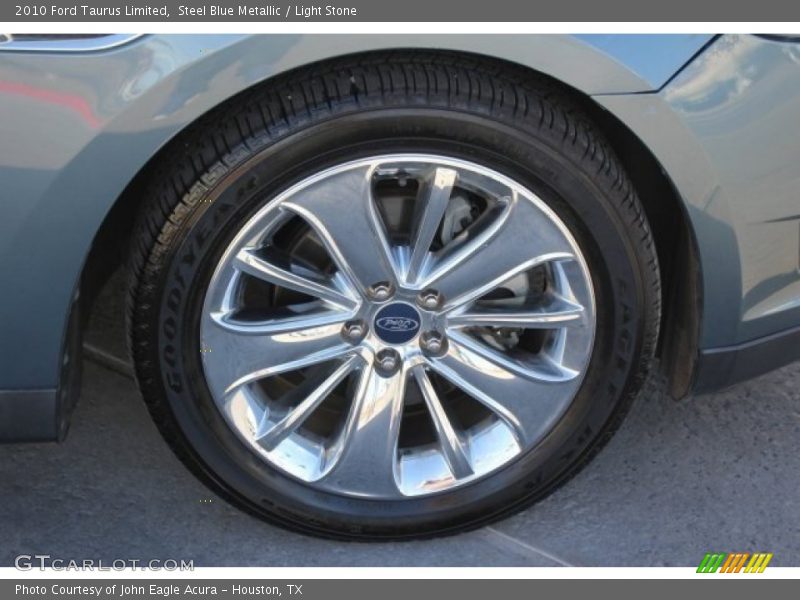Steel Blue Metallic / Light Stone 2010 Ford Taurus Limited