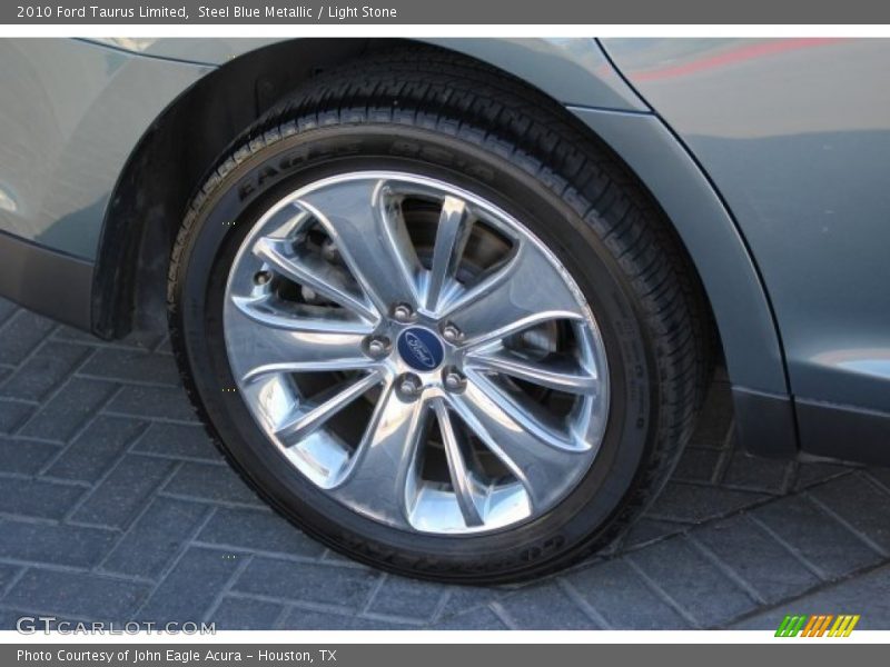 Steel Blue Metallic / Light Stone 2010 Ford Taurus Limited