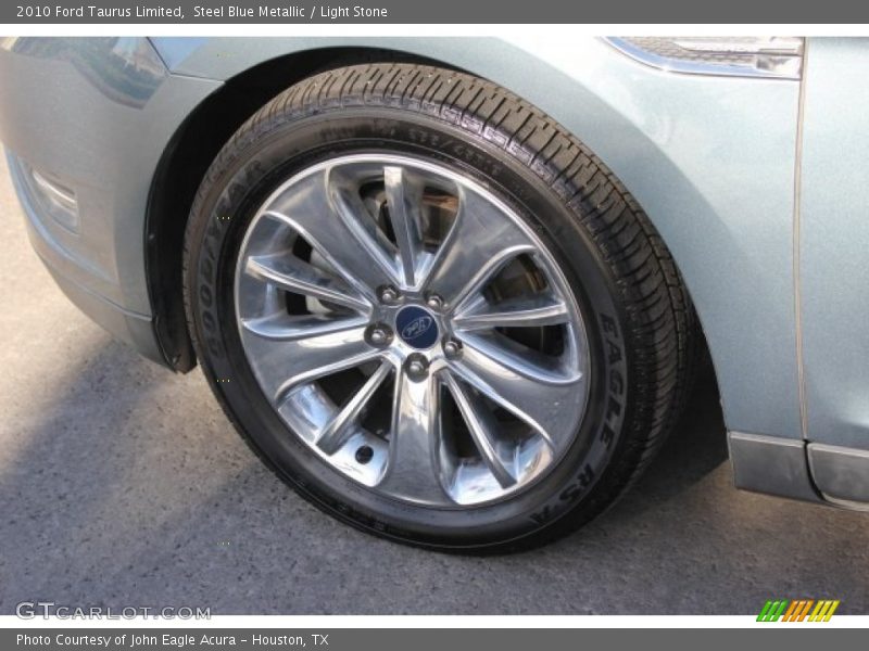 Steel Blue Metallic / Light Stone 2010 Ford Taurus Limited