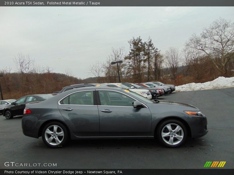 Polished Metal Metallic / Taupe 2010 Acura TSX Sedan