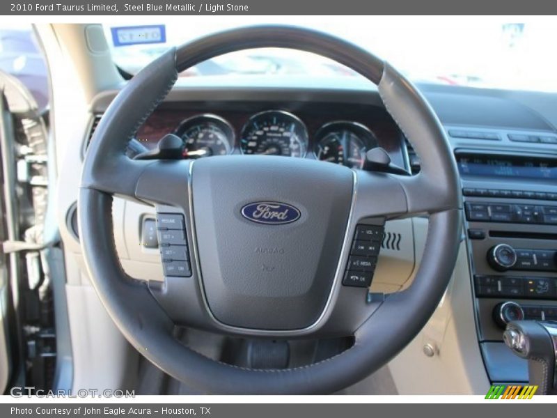 Steel Blue Metallic / Light Stone 2010 Ford Taurus Limited