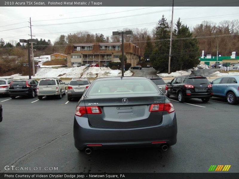 Polished Metal Metallic / Taupe 2010 Acura TSX Sedan