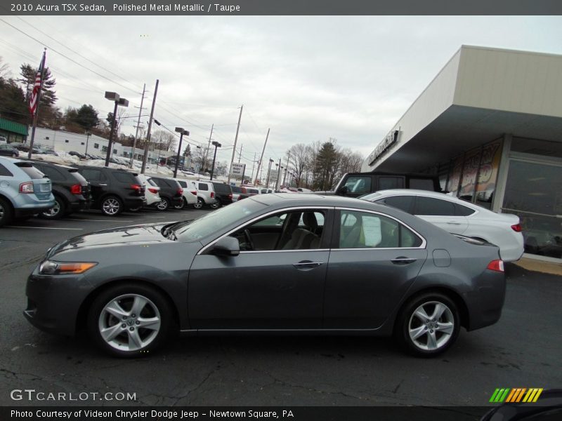 Polished Metal Metallic / Taupe 2010 Acura TSX Sedan