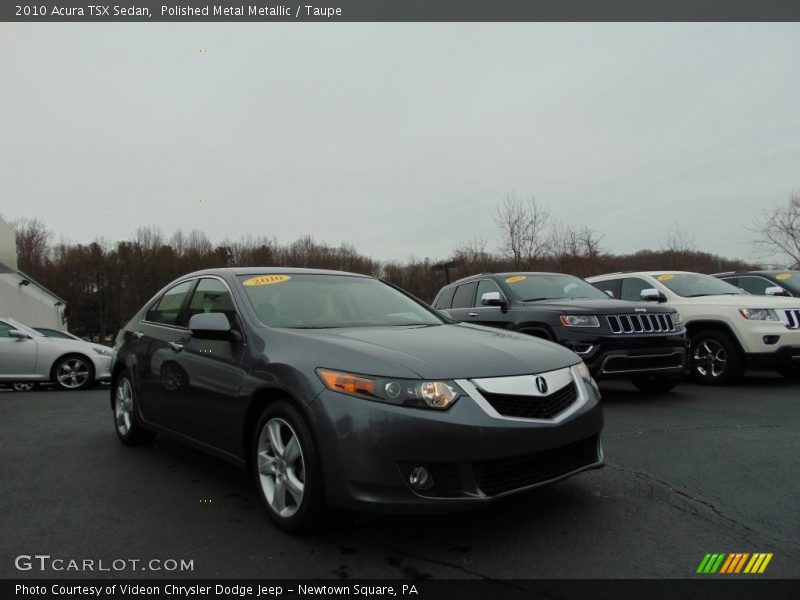 Polished Metal Metallic / Taupe 2010 Acura TSX Sedan